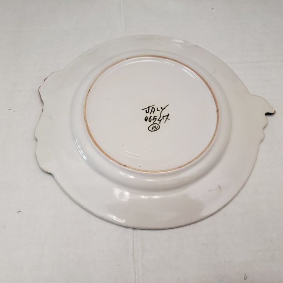 4 Italy Salad Dessert Plate Chicken Rooster Shape - Picture 6 of 8